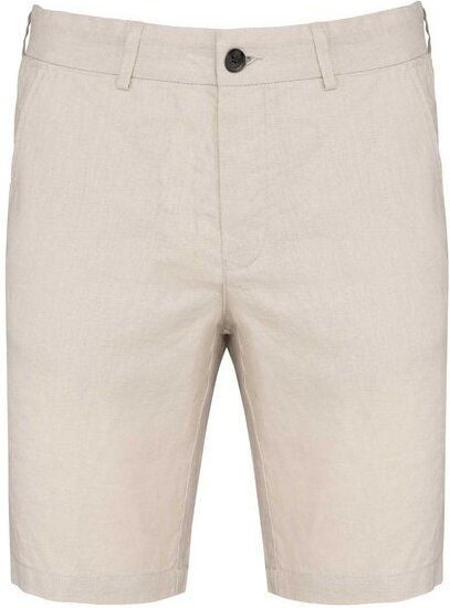 YTWOO Herren Bermuda-Shorts aus 100% Leinen