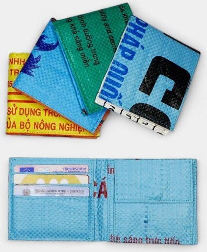 REFISHED fair fashion Börse 'CLASSIC WALLET' - upcycelte Fischfuttersäcke