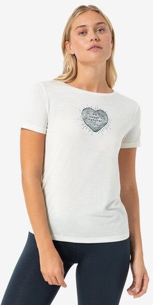super.natural T-Shirt BIO J HEARTWOOD für Damen, nachhaltig, Merino