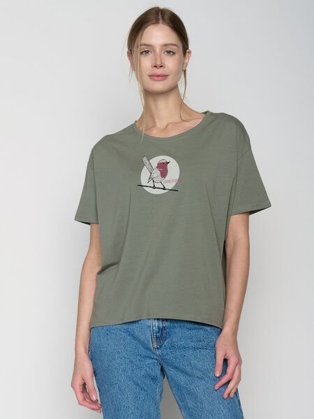 GREENBOMB Animal Koernerfreund Feel - Lässiges T-Shirt aus Bio-Baumwoll Mix / hochwertiger Print / GOTS / Fair & Vegan