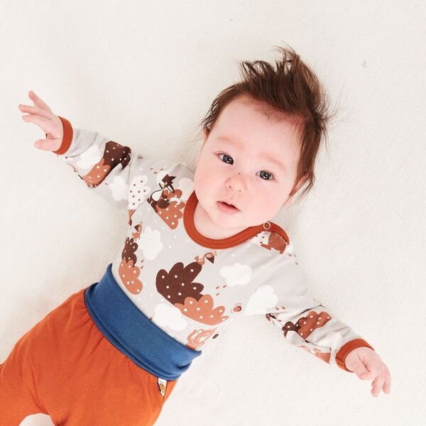 Cheeky Apple Langarm-Body aus Bio-Baumwolle "Yo-yo"