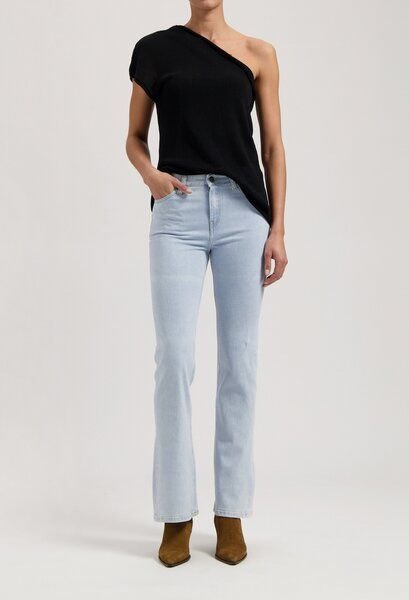 MUD Jeans Isy High Flared - Light Stone