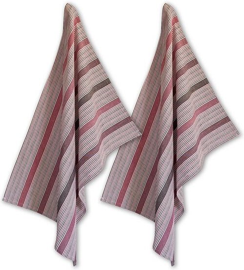 Solwang Design 2er-Set Geschirrtücher aus 100% Biobaumwolle, 70 x 50 cm