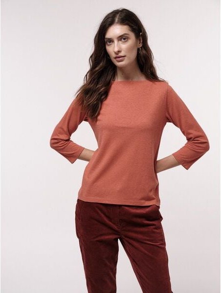 LANIUS U-Bootshirt aus Hanf mit Bio-Baumwolle