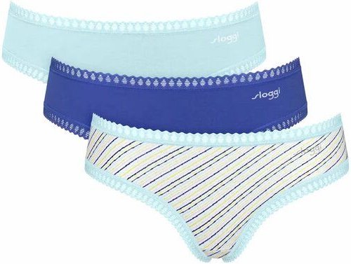 Sloggi 3er Pack GO Crush Hipster Slip Bio-Baumwolle