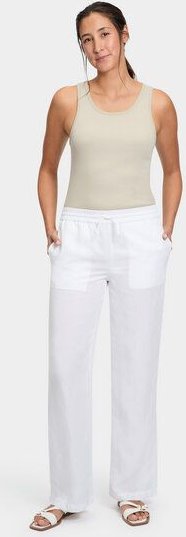 FUTURE:PEOPLE. 18:01 WIDE FIT - Damen Hose aus einem zertifizierten TENCEL-LEINEN MIX für heiße Sommertage (31803 0 3003...