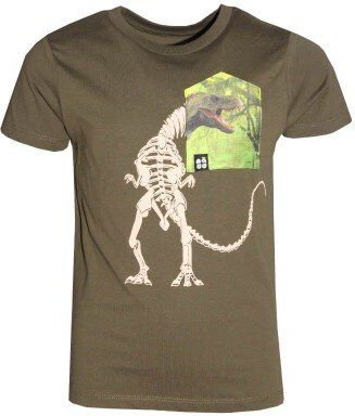 FÄDD Kinder T-Shirt Rundhals aus Bio-Baumwolle "TRex BT Kidz" Grün
