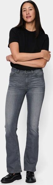 FUTURE:PEOPLE. 01:02 BOOTCUT - MID WAIST- Damen Jeans aus Bio-Baumwoll-Stretch - Fabric made in Italy (30102 0 1000)