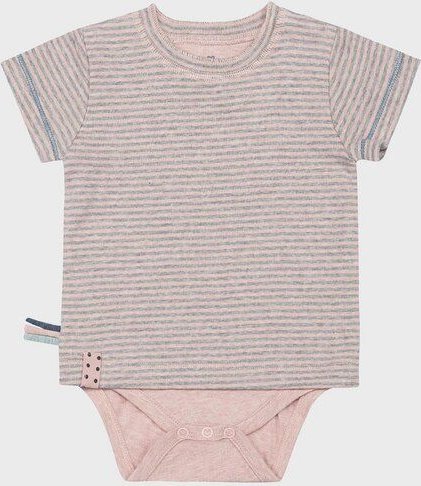 Baby S/S T-shirt Body gestreift 'OrganicEra' aus Bio-Baumwolle