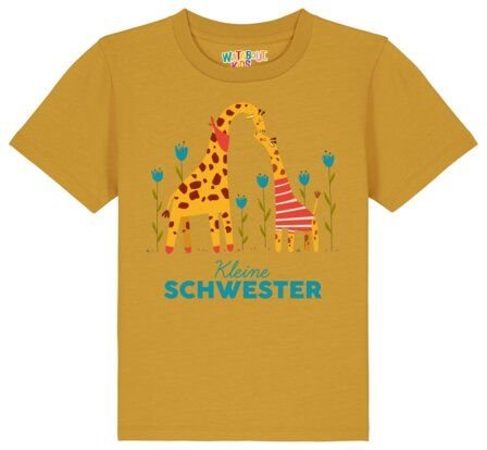 watabout.kids T-Shirt Kinder GIraffe Kleine Schwester