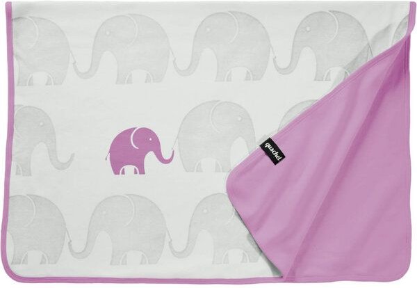 quschel Babydecke Kuscheldecke 100% Bio-Baumwolle 75x100cm + Geschenkschachtel