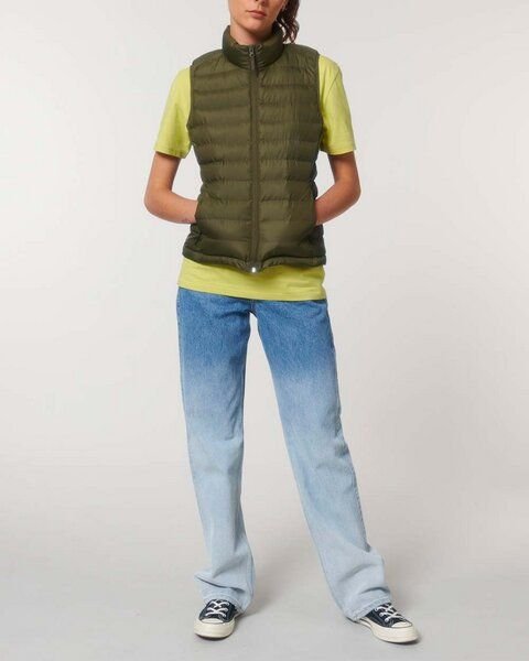 YTWOO Leichte sportliche Weste für Damen | komplett recycelt | Steppweste