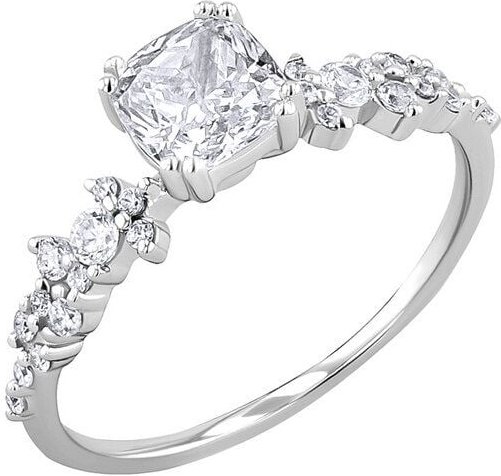 Eppi Verlobungsring mit Moissanit und Lab Grown Diamanten Alys