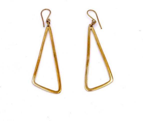 Bawa Hope Messingohrring Triangle