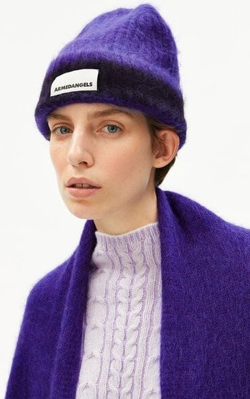 ARMEDANGELS JUPILAA STRIPED UN-WASTED Unisex Mütze aus Alpaca Mix