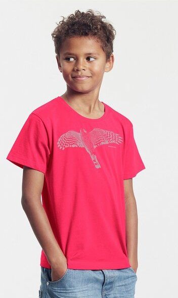 Peaces.bio - handbedruckte Biomode Bio-Kinder T-Shirt Sperber