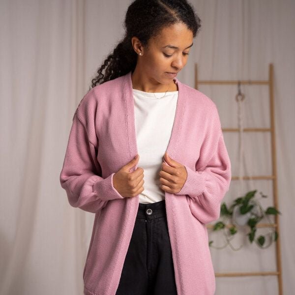 Vresh Clothing Vreda, Strick Cardigan aus Biobaumwolle