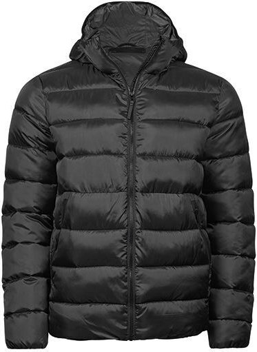 TeeJays Steppjacke Herren Unisex Wattierte Jacke mit Kapuze und Seitentaschen