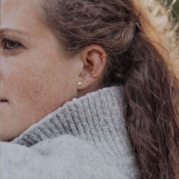 Nella & Sina Ohrklemme | AMY | Silber, Gold, Rosegold