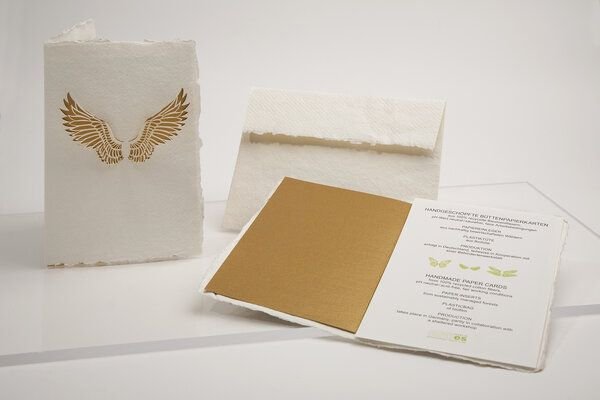 Formes Briefkarte Engelsflügel