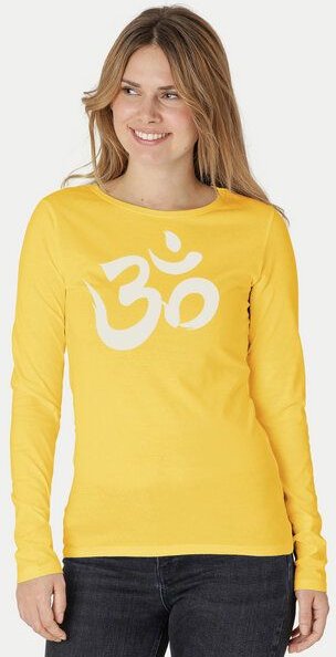 Peaces.bio - handbedruckte Biomode Bio-Damen-Langarmshirt "OM"