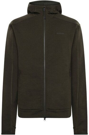 KnowledgeCotton Apparel Fleece-Pullover mit Kapuze DYNAMIC aus Merinowolle - Herren