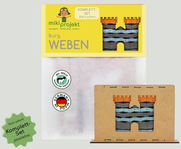 mikiprojekt Bastelset Burg weben