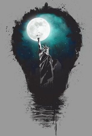 Photocircle Poster / Leinwandbild - New York City Lights