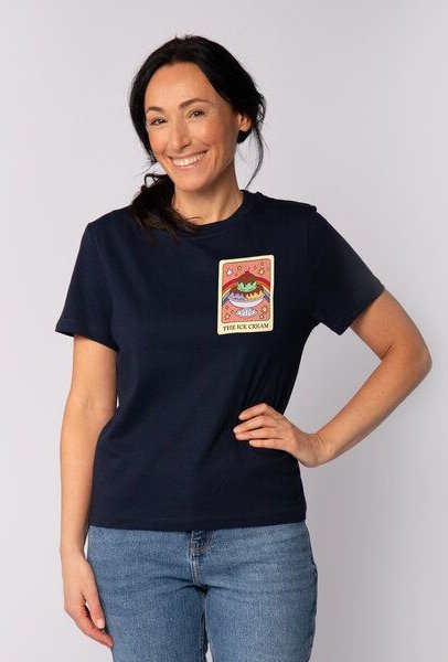 watapparel T-Shirt Frauen Tarot The Ice Cream