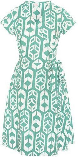 Global Mamas Bio Wickelkleid - WRAP SHIELDS - Sage Grün