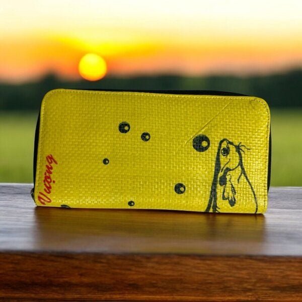 Beadbags Große Geldbörse aus recycelten Zementsack und Reissack CR38