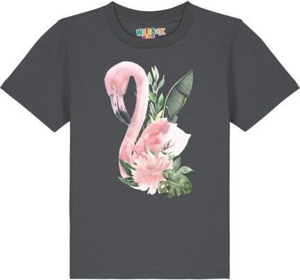 watabout.kids T-Shirt Kinder Flamingo mit Blumen