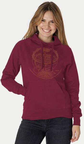 Peaces.bio - handbedruckte Biomode Bio-Damen-Kapuzensweater Weltenesche