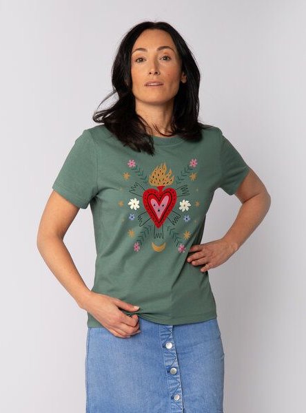 watapparel T-Shirt Frauen Love and flex