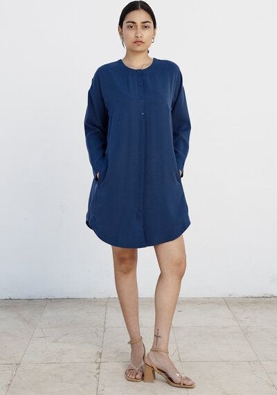 Thumbnail - Studio Hertzberg OVERSIZE HEMDBLUSENKLEID "FII-NE" AUS TENCEL