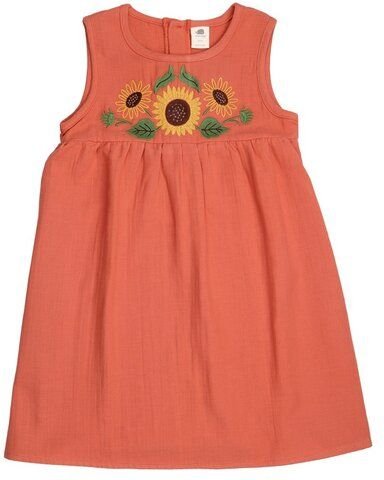 Walkiddy Golden Ochre-Sleeveless Dress