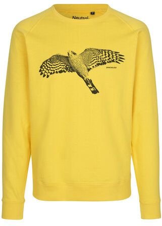 Peaces.bio - handbedruckte Biomode Bio Herren-Sweatshirt Sperber