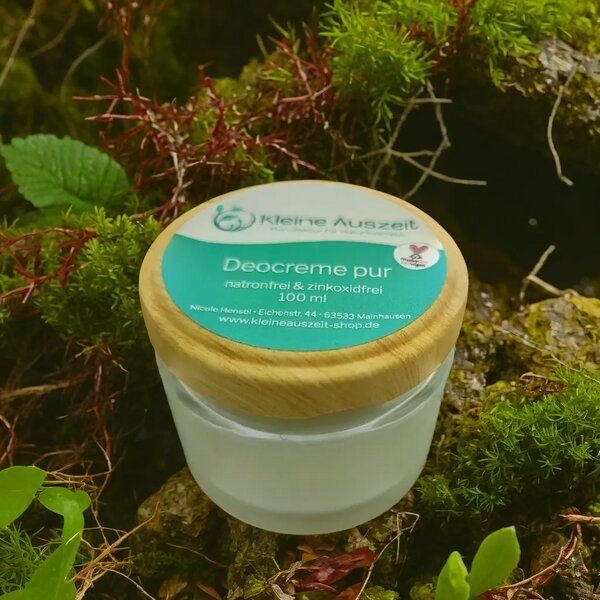 Kleine Auszeit Manufaktur Deocreme Pur natronfrei - vegan, palmölfrei und plastikfrei