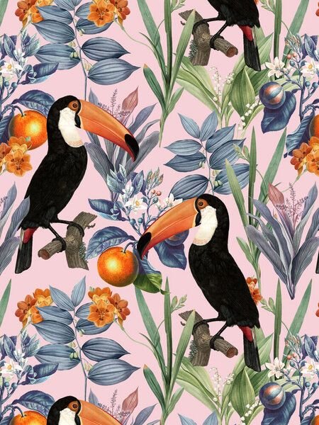 Photocircle Poster / Leinwandbild - Tucan Garden