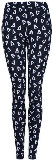 Lena Schokolade Legging bio black white triangle