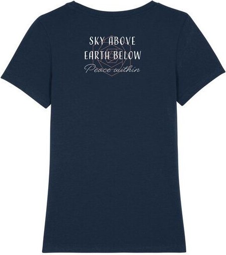 Bio Damen Rundhals Statement T-Shirt "Peace Within" von Human Family