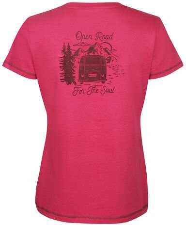 Elkline Damen T-Shirt VW-Bulli Open Road