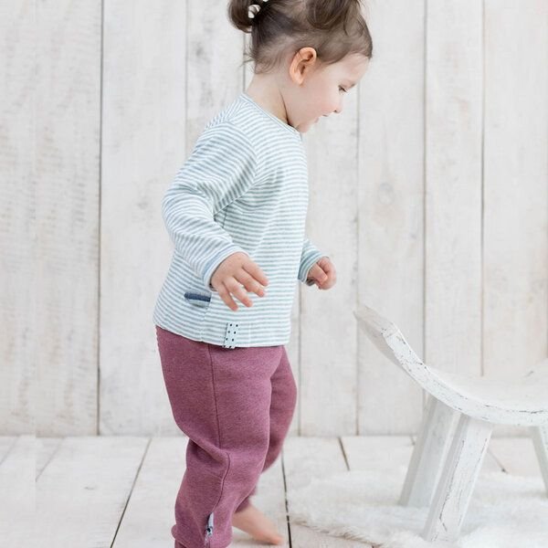 Baby Langarm T-shirt, gestreift 'OrganicEra' aus Bio Baumwolle