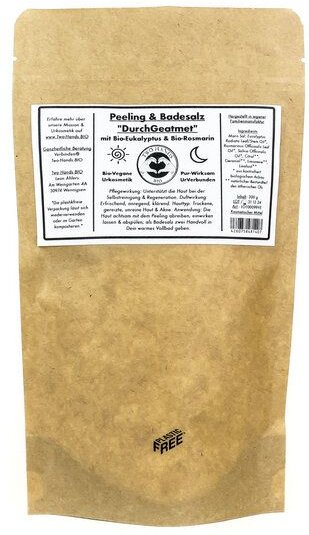 Two Hands BIO Peeling „DurchGeatmet“ mit Bio-Eukalyptus & Bio-Rosmarin - Bio Vegan