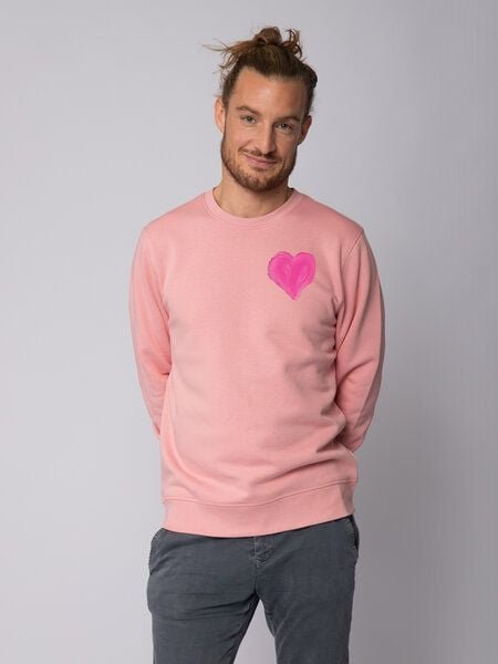 watapparel Sweatshirt Unisex Pink Heart