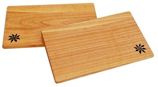 ReineNatur Edelweiß Brettchen aus Kirschholz - Größe: 26x15x1 cm