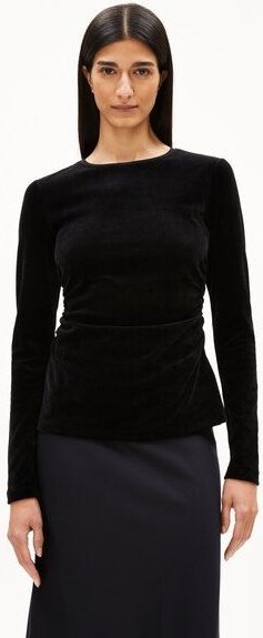 ARMEDANGELS ADAAJA LORA VELVET Damen Longsleeve aus Bio-Baumwoll Mix