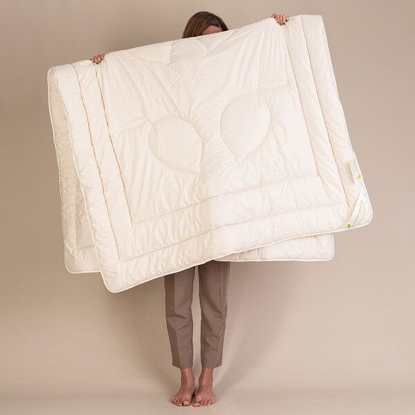 Merino Ganzjahresdecke kbT Schurwolle von purNatour