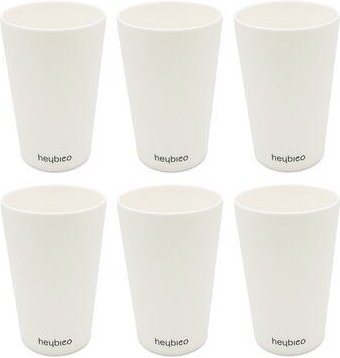 heybico Mehrweg Trink-Becher aus nachwachsenden Rohstoffen 6 Stück