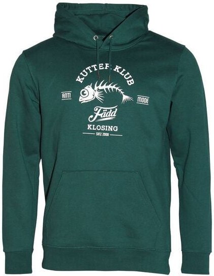 FÄDD Herren Sweatshirt Hoodie aus Bio-Baumwolle "Kutter Klub" Dunkelgrün